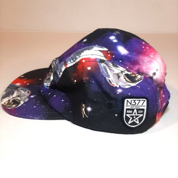 NEFF astronauts in space hat all over print soft material adjustable strap OSFM - Picture 5 of 7